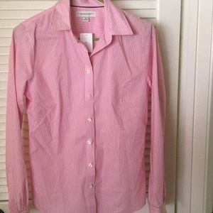 NWT Banana Republic shirt - Pink/White (Sz. 8)